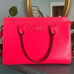 Kate Spade Satchel Cross Body Bag Hot Pink